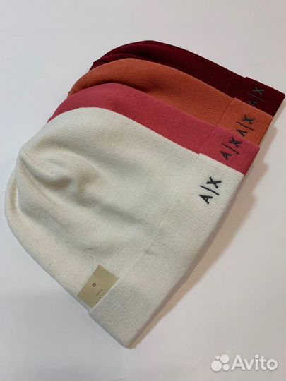 Шапка AX Armani удлиненная осень зима