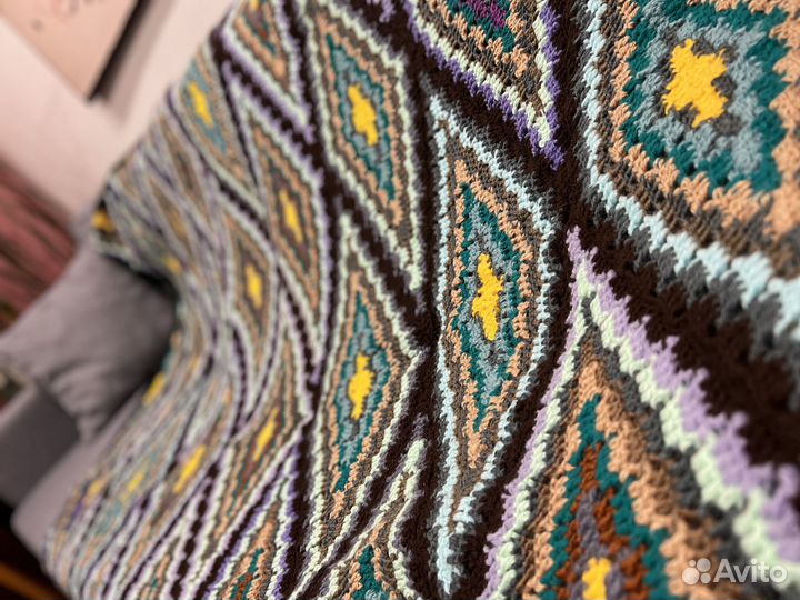 Плед вязаный