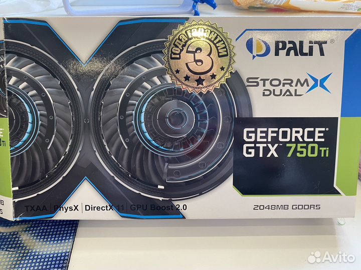 Видеокарта Geforce GTX 750Ti 2Gb