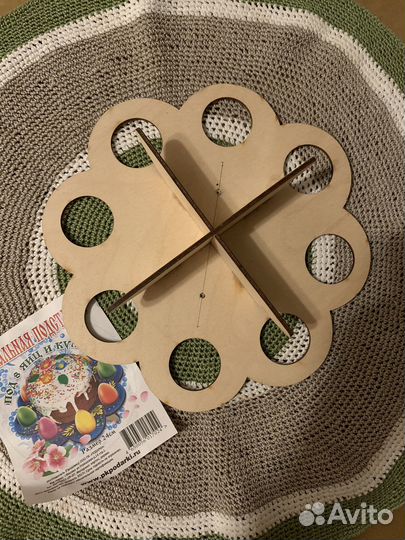 Пасхальная подставка для яиц и кулича. Новая