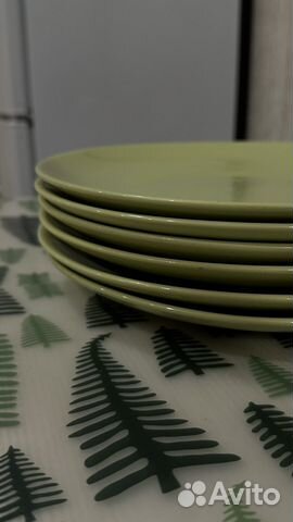 Тарелки IKEA зеленые 6 штук 27 см купить в Твери | Товары для дома и ...