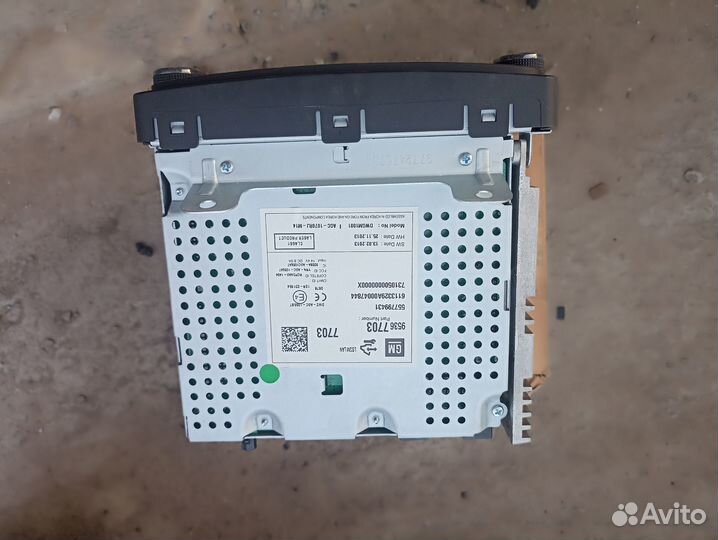 Магнитола новая оригинал Chevrolet Cruze 2009-2016