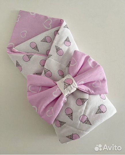 Конверт одеяло на выписку для девочки