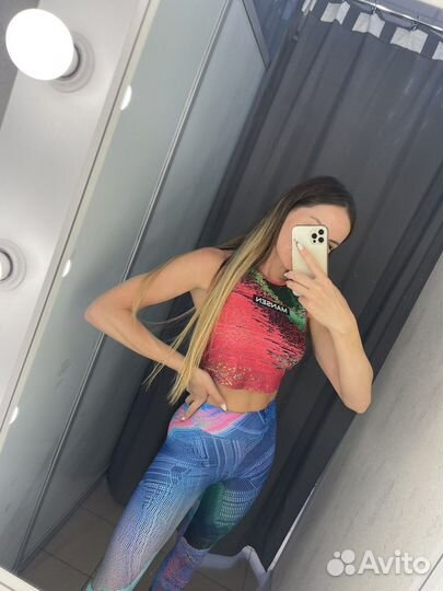 Леггинсы и топ для фитнеса и спорта