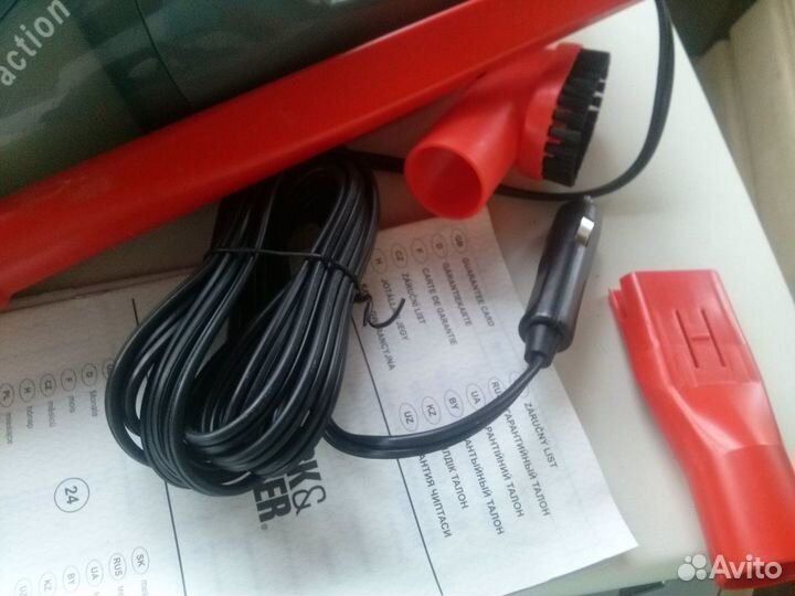 Автомобильный пылесос black decker