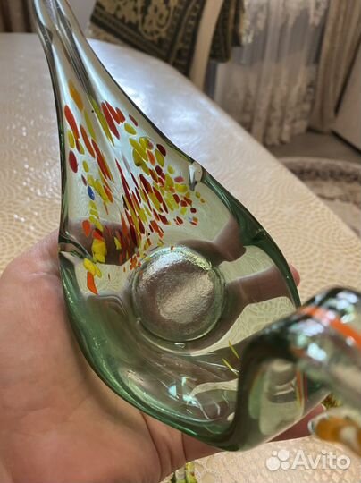 Винтажная пепельница «лебеди» СССР