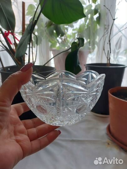 Салатник хрусталь СССР