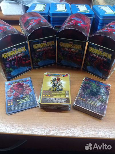 Карточки и боксы человек паук