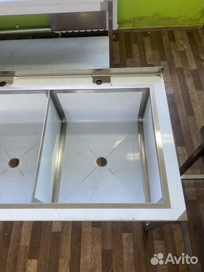 Ванна моечная двойная 115х70