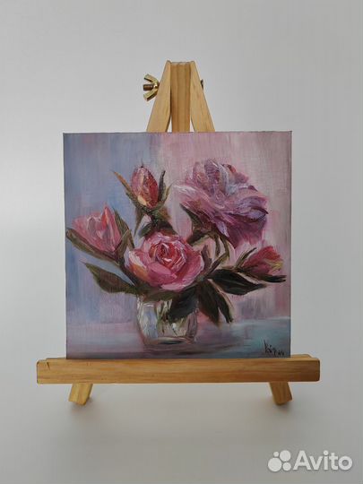 Натюрморт маслом 15х15см