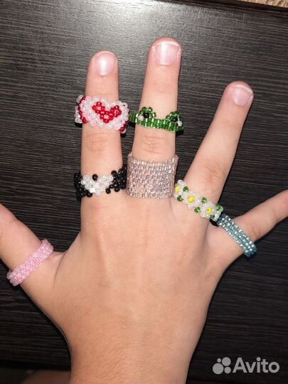 Кольца из бисера