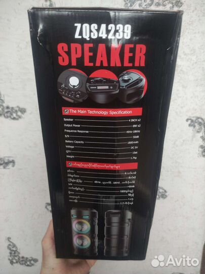 Новая колонка с караоке ZQS 4239 Bluetooth