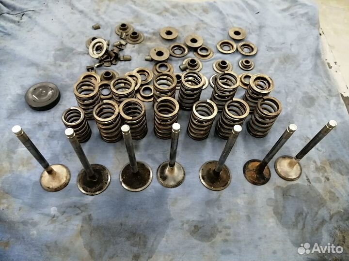 Клапан пружина шайба сухарь Рено логан симбол клио