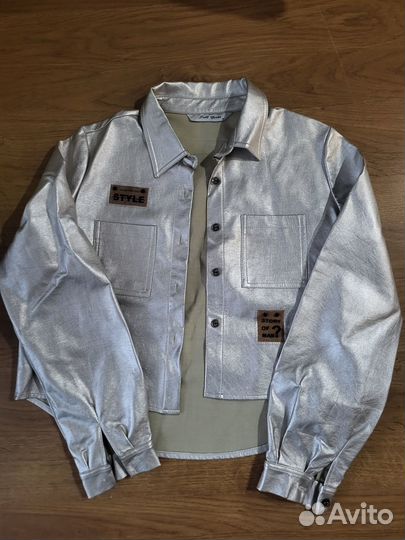 Рубашка из эко кожи 152-158