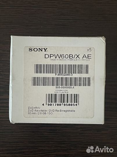 Sony DPW60b/x диск