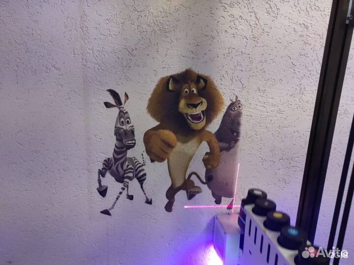 Цифровая печать изображений на стенах, на холсте