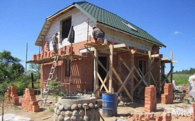 Фундамент, кладка стен, кровельные работы