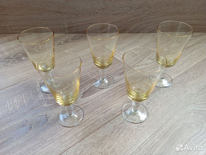 Фужеры цветное стекло СССР