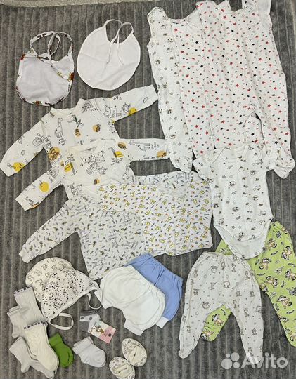 Вещи пакетом для новорожденых