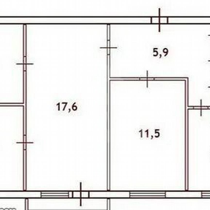 Квартира 4-комн. 59.4 м² в пос. Старая Вичуга — фото 6 из 7