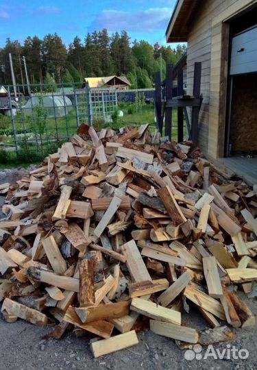 Дрова колотые Береза
