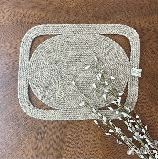 Сервировочные салфетки из джута