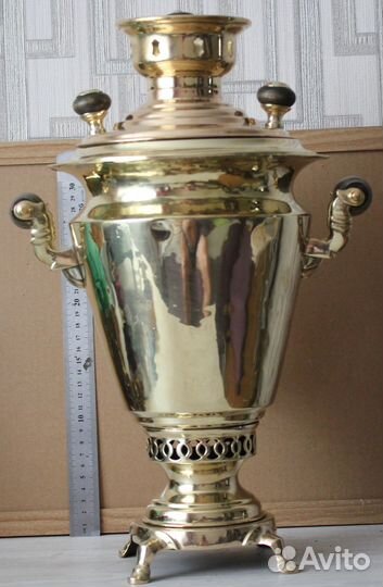 Самовар старинный, на углях и дровах