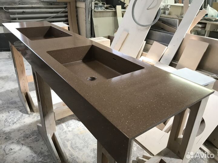 Столешница с раковинами