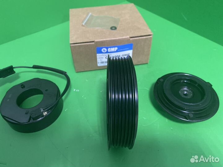 Муфта шкив компрессора кондиционера Хендай Солярис