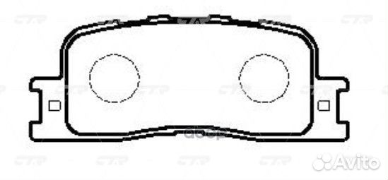 Колодки тормозные зад toyota camry/windom 01-04