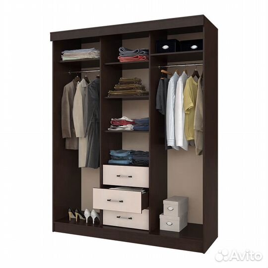 Шкаф-купе маэстро ясень шимо/дуб атланта