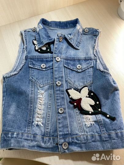 Жилет джинсовый для девочки