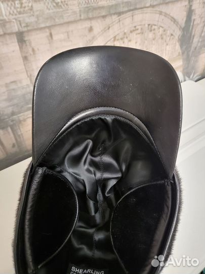 Бейсболка из меха норки новая