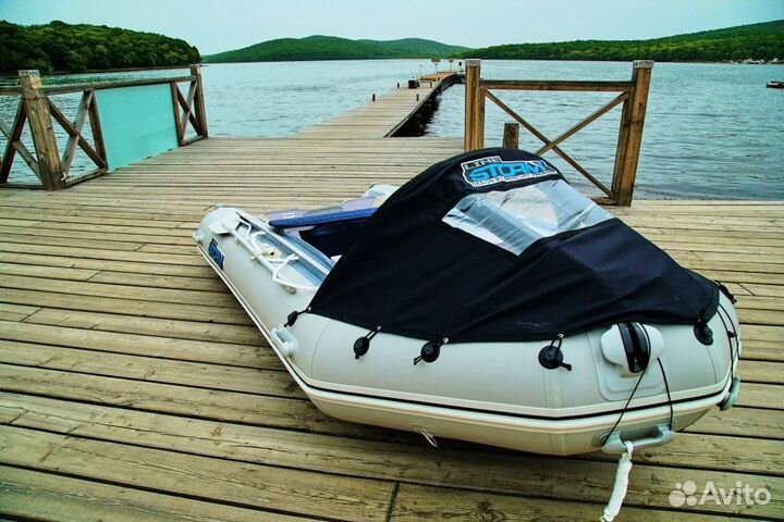 Лодка пвх Stormline Heavy Duty Air Pro 400 серая