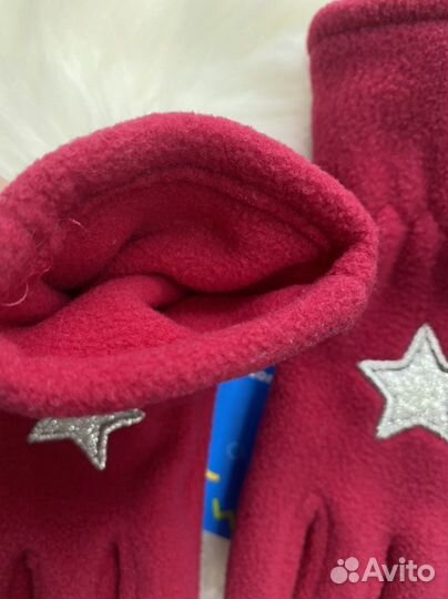 Перчатки флисовые на девочку