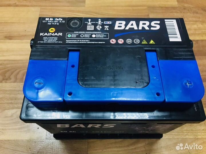 Аккумуляторы Bars Silver 60 гарантия 2 года