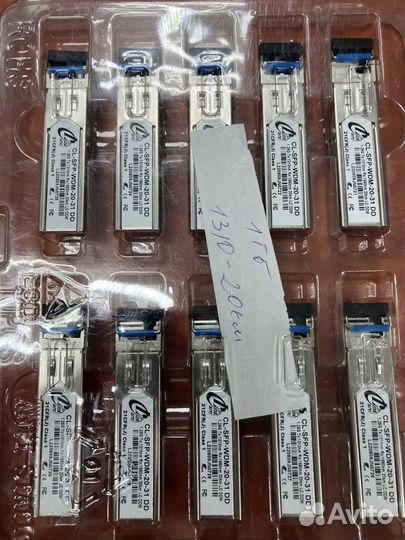 Модуль SFP WDM, 1.25Гбит/с, 1310/1550нм, 20 км, LC