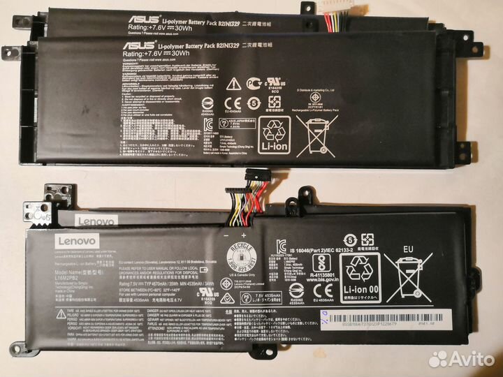 Аккумулятор для ноутбука lenovo 320, Asus 553 новы