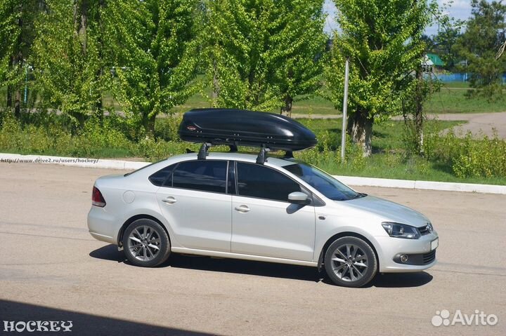 Автобокс багажник на крышу Volkswagen Polo sedan