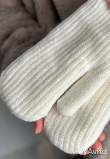 Варежки зимние меховые