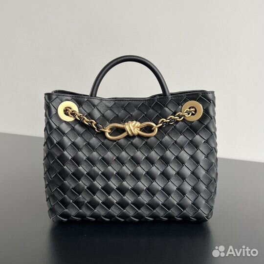 Сумка bottega veneta andiamo 25 чёрная