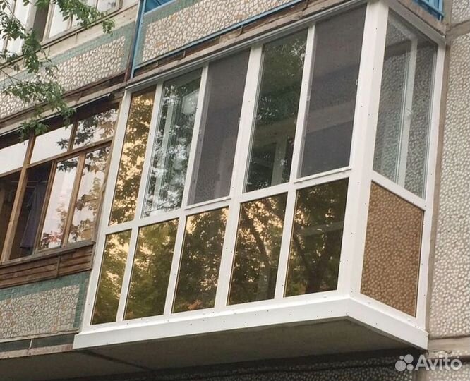 Балкон пластик под ключ
