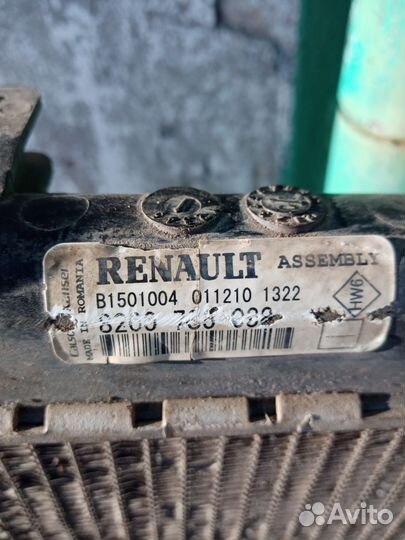 Радиатор основной рено логан