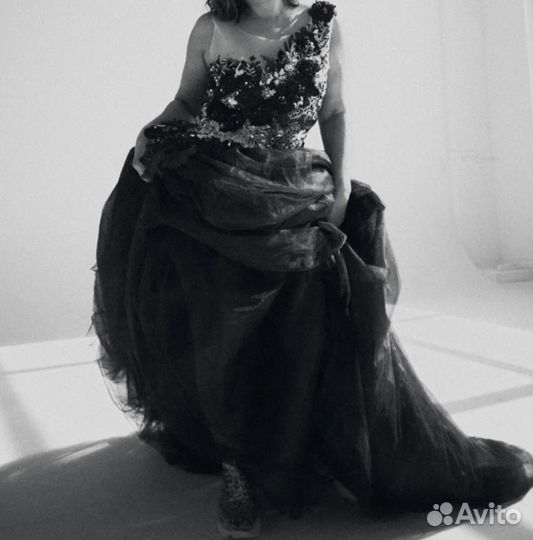 Вечернее платье в пол 48 размер пышное