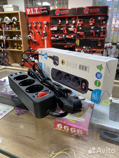 Удлинитель Hoco NS2 1.8m