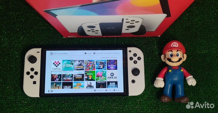 Nintendo Switch Oled с чипом в Марио