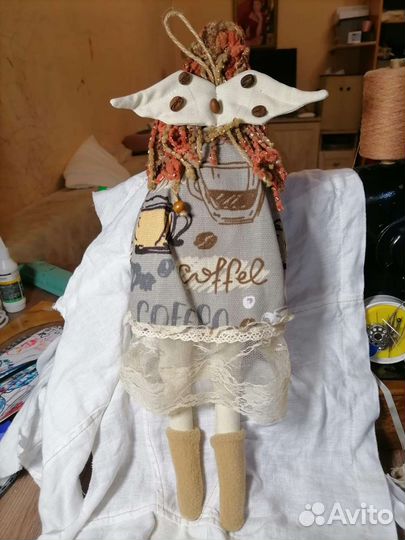 Интерьерная кукла тильда