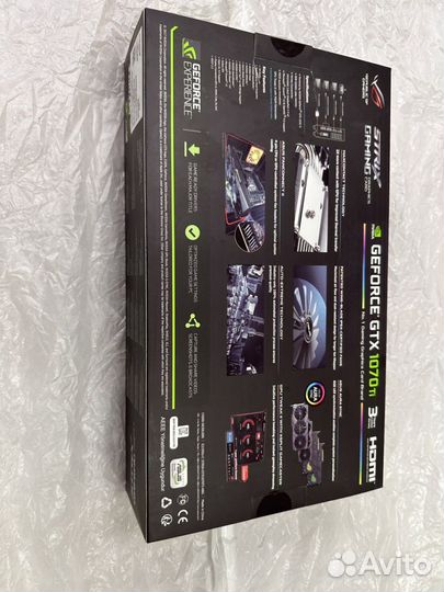 Видеокарта Asus ROG strix Geforce gtx 1070 ti 8 gb