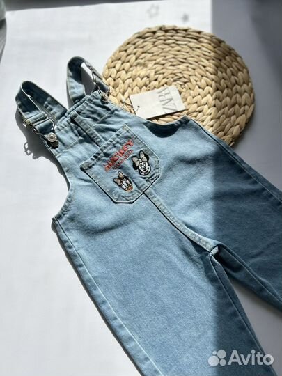 Джинсовый комбинезон zara 116