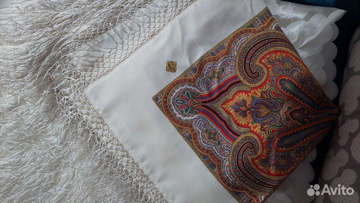 Павловопасадская шаль Шерсть 10